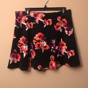 Floral skater skirt